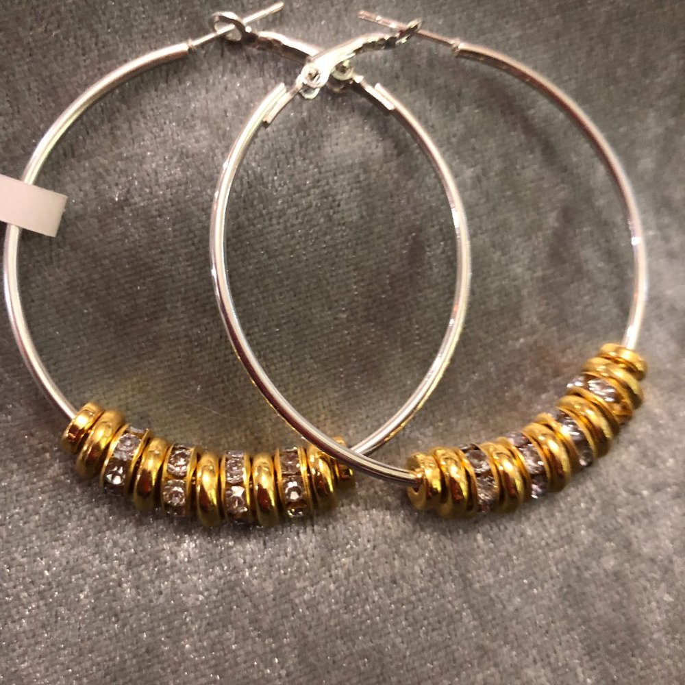 Silver Plated Hoop Earrings